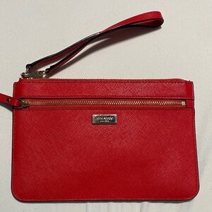 Kate Spade Red Leather Wristlet